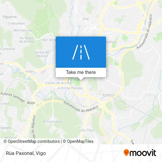 Rúa Paxonal map