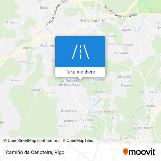 Camiño da Cañoteira map