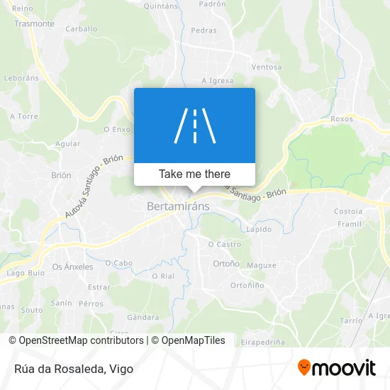 Rúa da Rosaleda map
