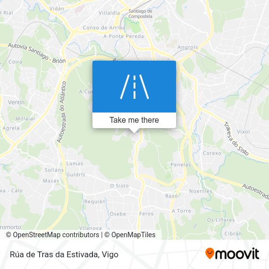 Rúa de Tras da Estivada map