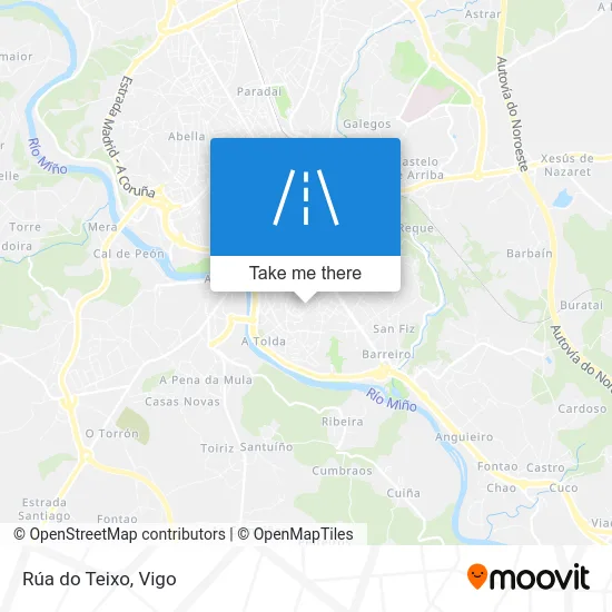 Rúa do Teixo map