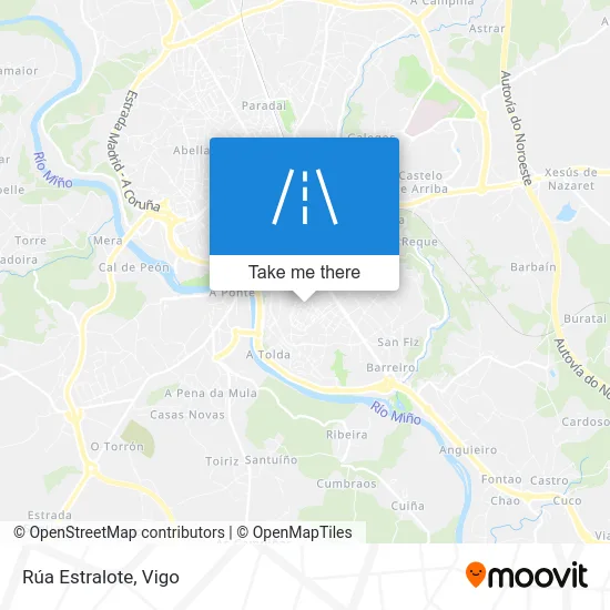Rúa Estralote map