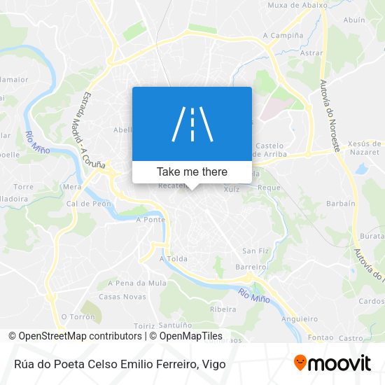 Rúa do Poeta Celso Emilio Ferreiro map