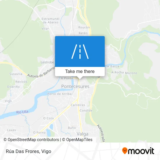 Rúa Das Frores map