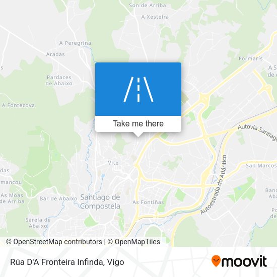 Rúa D'A Fronteira Infinda map
