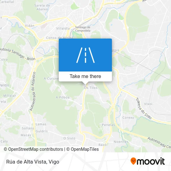 Rúa de Alta Vista map