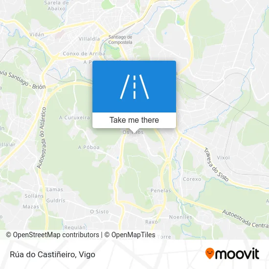 Rúa do Castiñeiro map