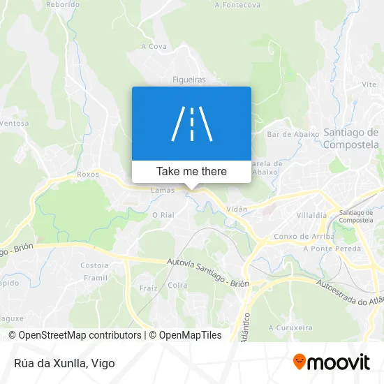Rúa da Xunlla map
