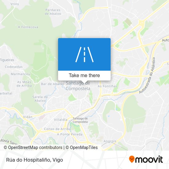 Rúa do Hospitaliño map