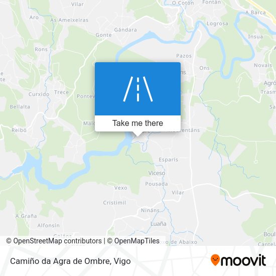 Camiño da Agra de Ombre map