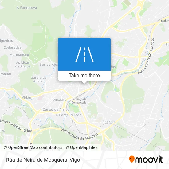 Rúa de Neira de Mosquera map