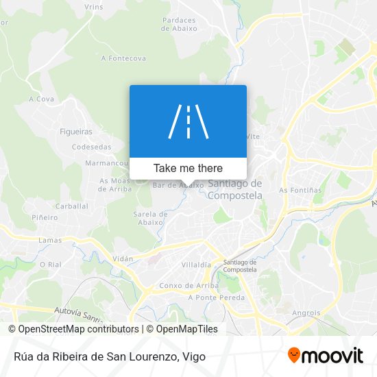 Rúa da Ribeira de San Lourenzo map