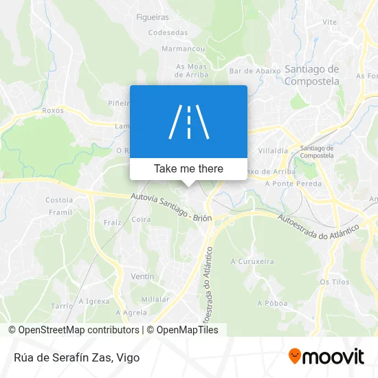 Rúa de Serafín Zas map