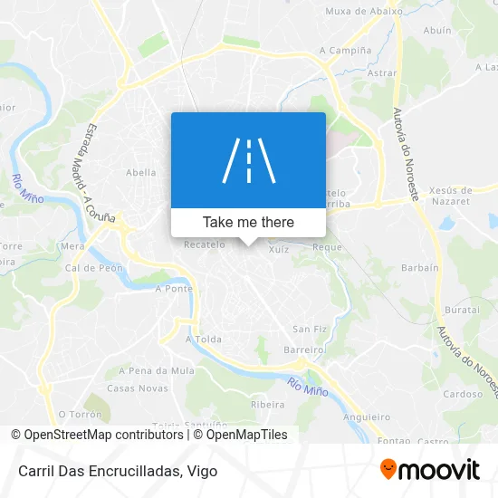 Carril Das Encrucilladas map