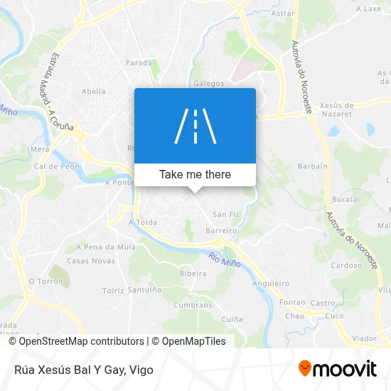 Rúa Xesús Bal Y Gay map
