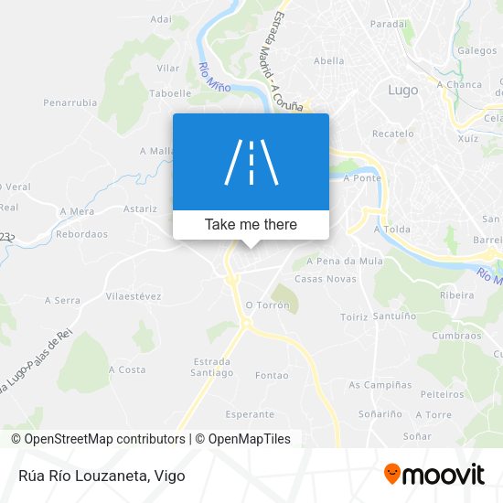 Rúa Río Louzaneta map