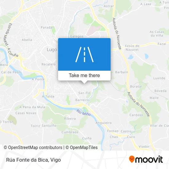 Rúa Fonte da Bica map
