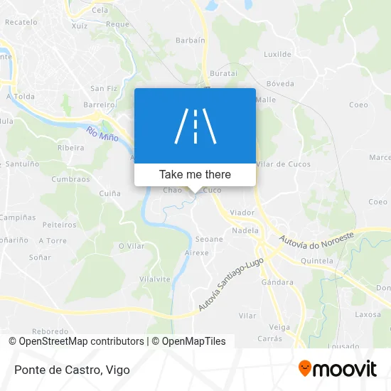 Ponte de Castro map