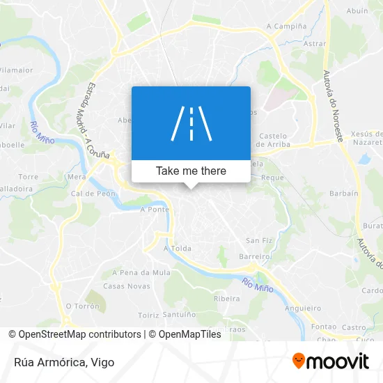 Rúa Armórica map