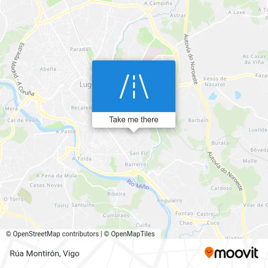 Rúa Montirón map