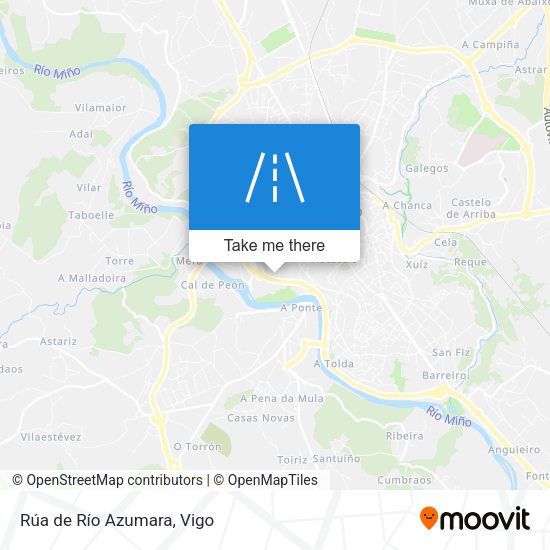 Rúa de Río Azumara map