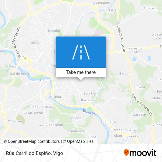 Rúa Carril do Espiño map