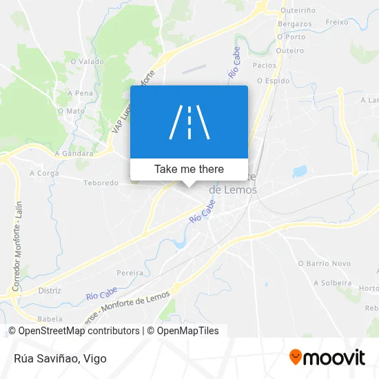 Rúa Saviñao map