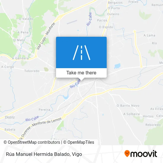 Rúa Manuel Hermida Balado map