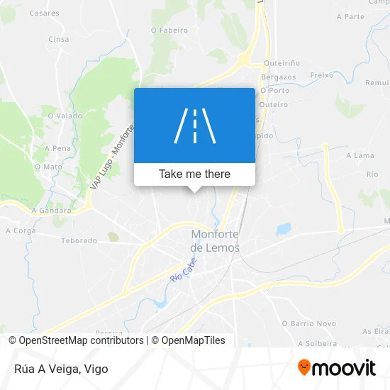 Rúa A Veiga map