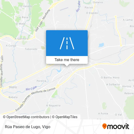 Rúa Paseo de Lugo map