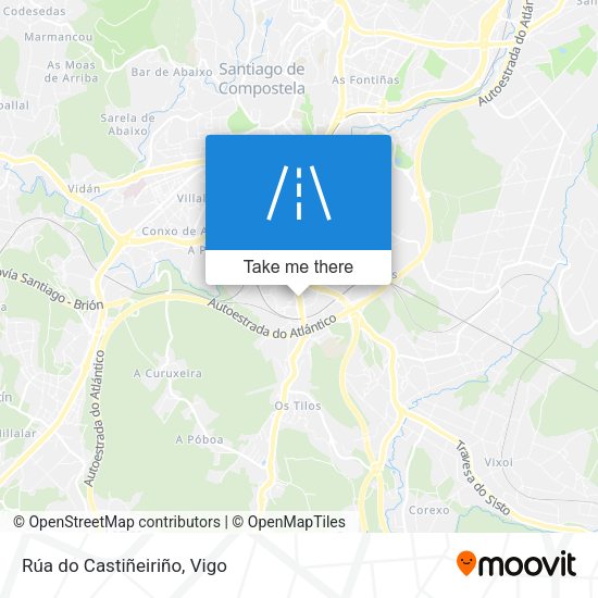 Rúa do Castiñeiriño map