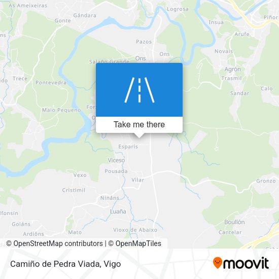 Camiño de Pedra Viada map