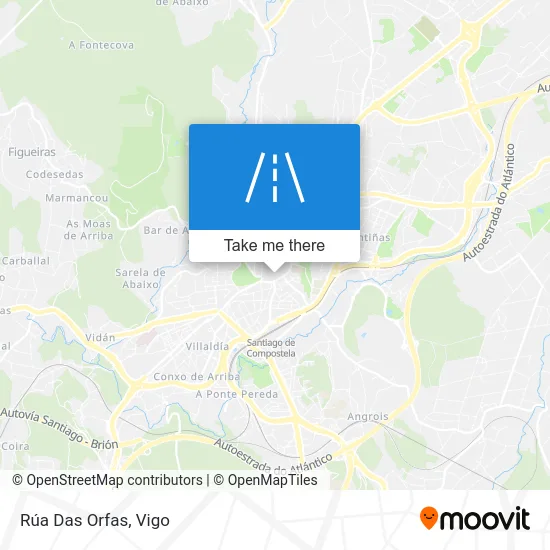 Rúa Das Orfas map