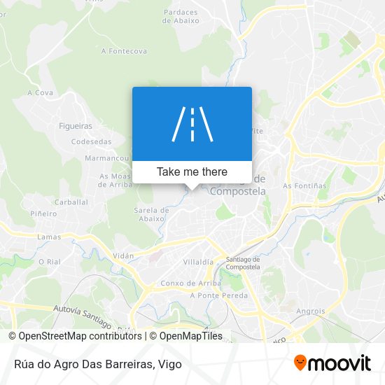 Rúa do Agro Das Barreiras map