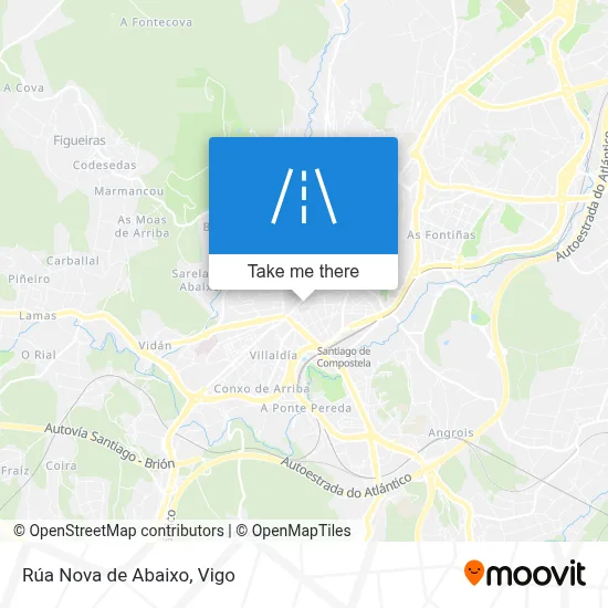 Rúa Nova de Abaixo map