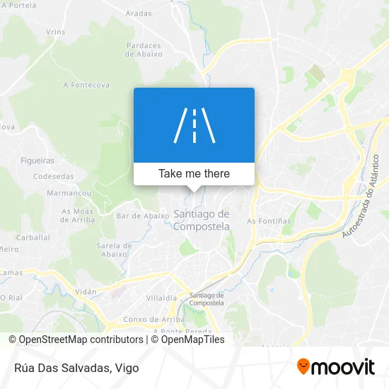 Rúa Das Salvadas map