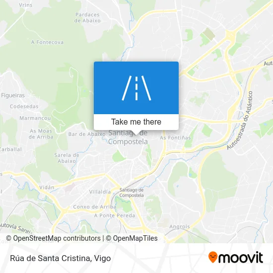 Rúa de Santa Cristina map