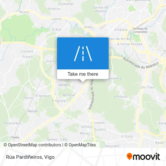 Rúa Pardiñeiros map