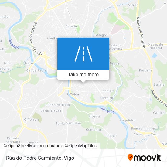 Rúa do Padre Sarmiento map