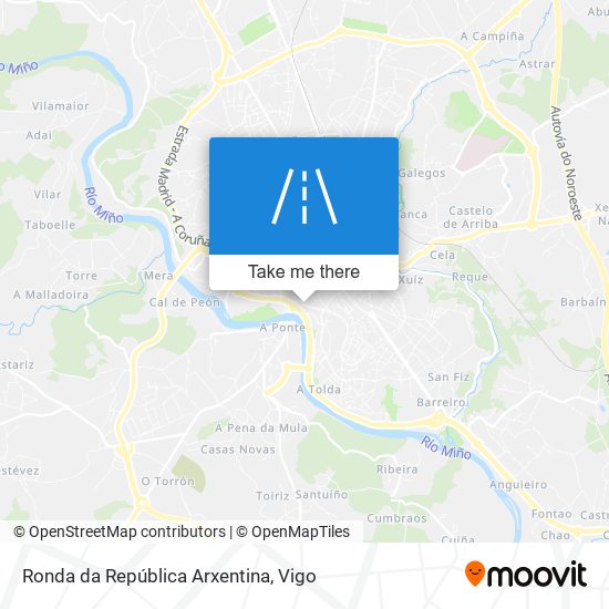 mapa Ronda da República Arxentina