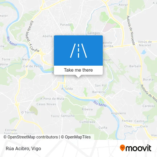 Rúa Acibro map