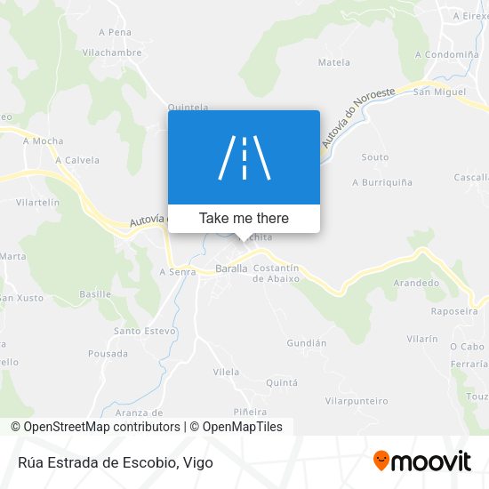 Rúa Estrada de Escobio map