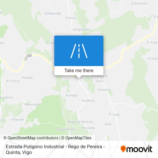 Estrada Polígono Industrial - Rego de Pereira - Quinta map