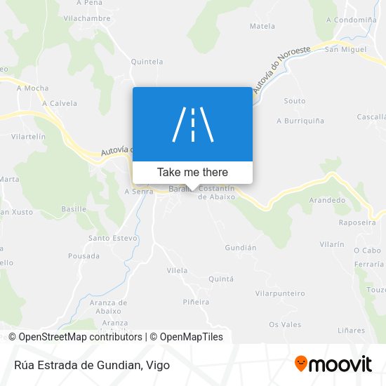 Rúa Estrada de Gundian map