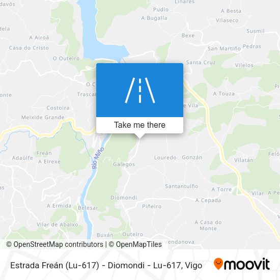 Estrada Freán (Lu‐617) ‐ Diomondi ‐ Lu‐617 map