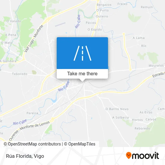 Rúa Florida map