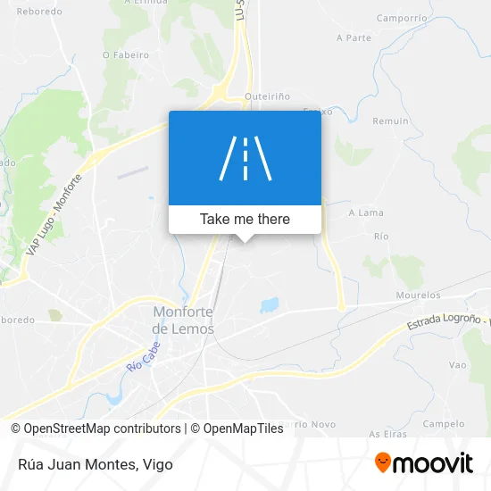 Rúa Juan Montes map
