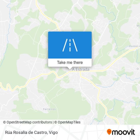 mapa Rúa Rosalía de Castro