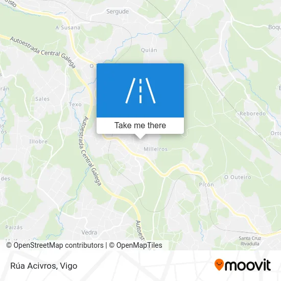 Rúa Acivros map