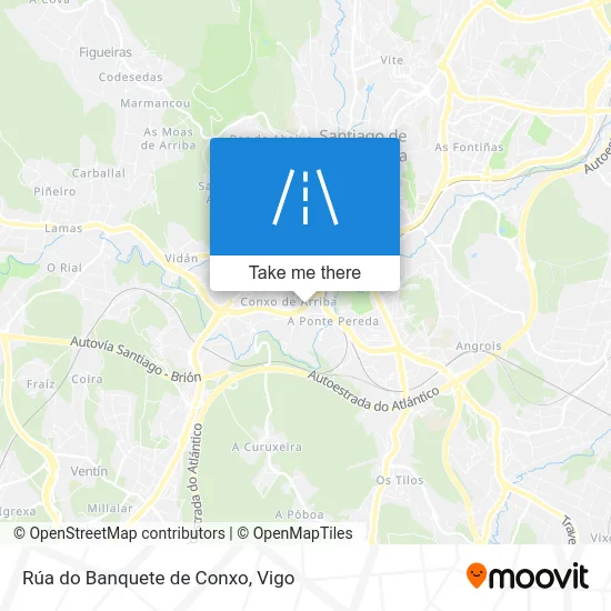 Rúa do Banquete de Conxo map